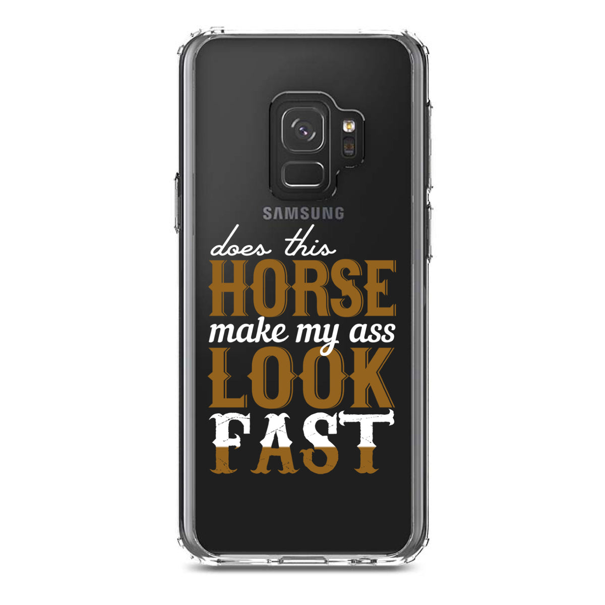 Horse Make My A$$ Look Fast Clear Shockproof iPhone Case, view 19