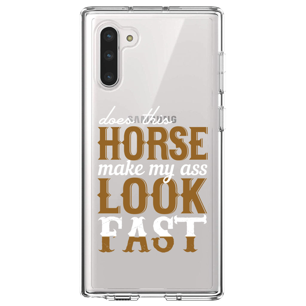 Horse Make My A$$ Look Fast Clear Shockproof iPhone Case, view 9