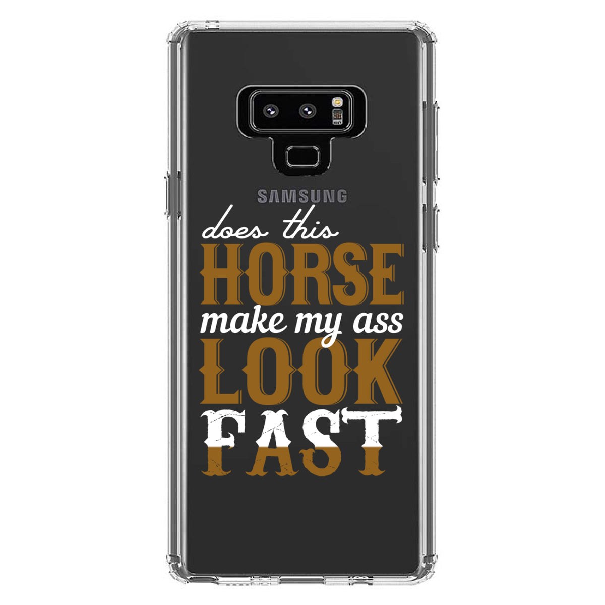 Horse Make My A$$ Look Fast Clear Shockproof iPhone Case, view 11