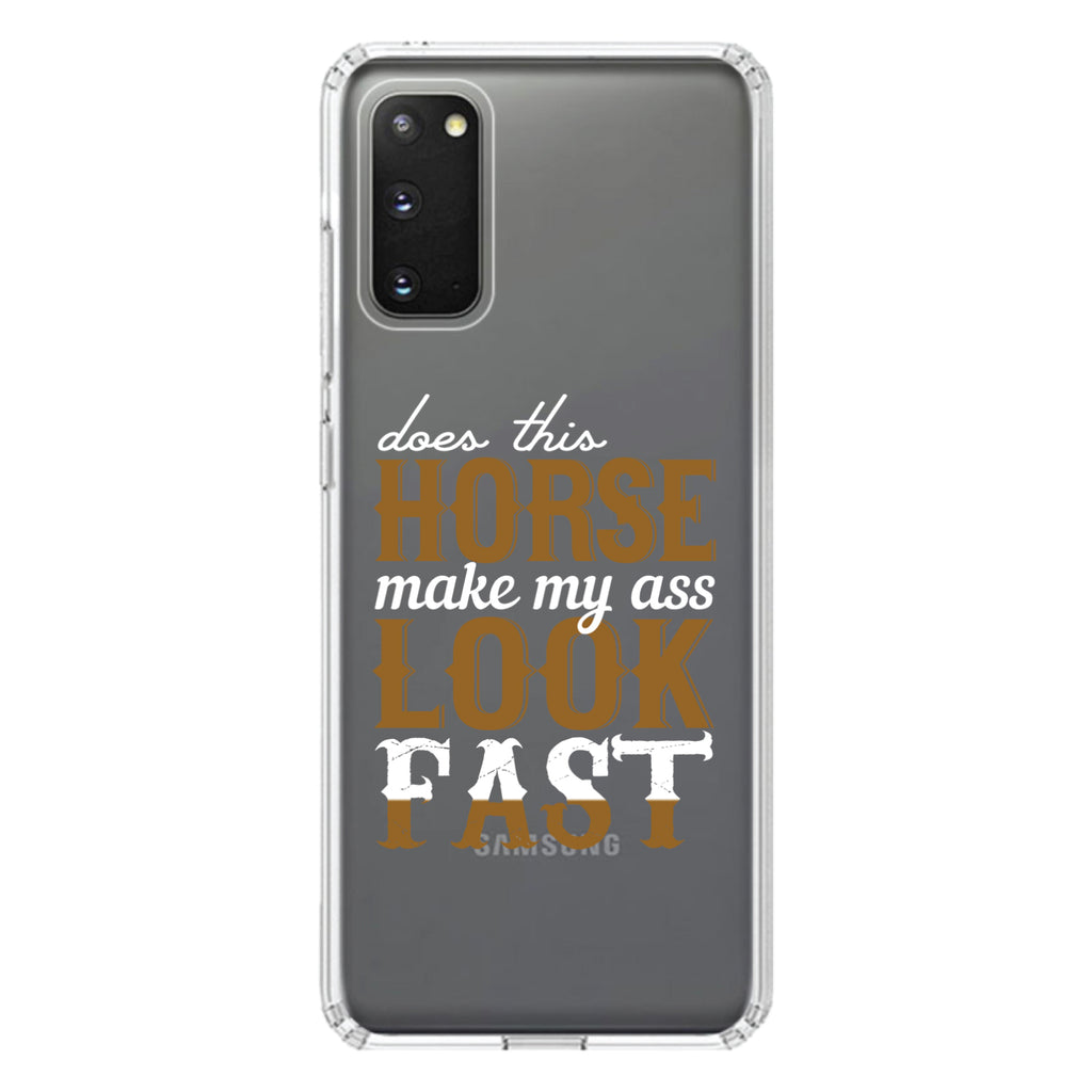 Horse Make My A$$ Look Fast Clear Shockproof iPhone Case, view 13