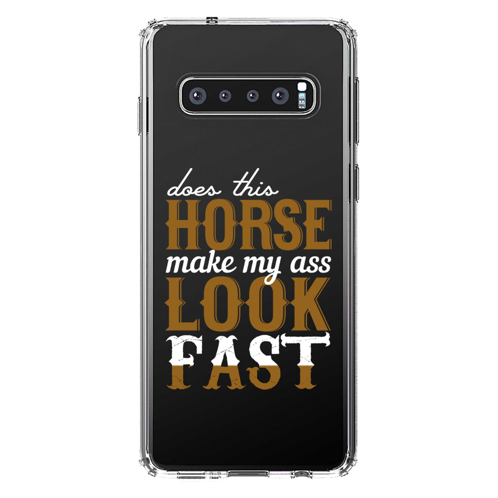 Horse Make My A$$ Look Fast Clear Shockproof iPhone Case, view 16