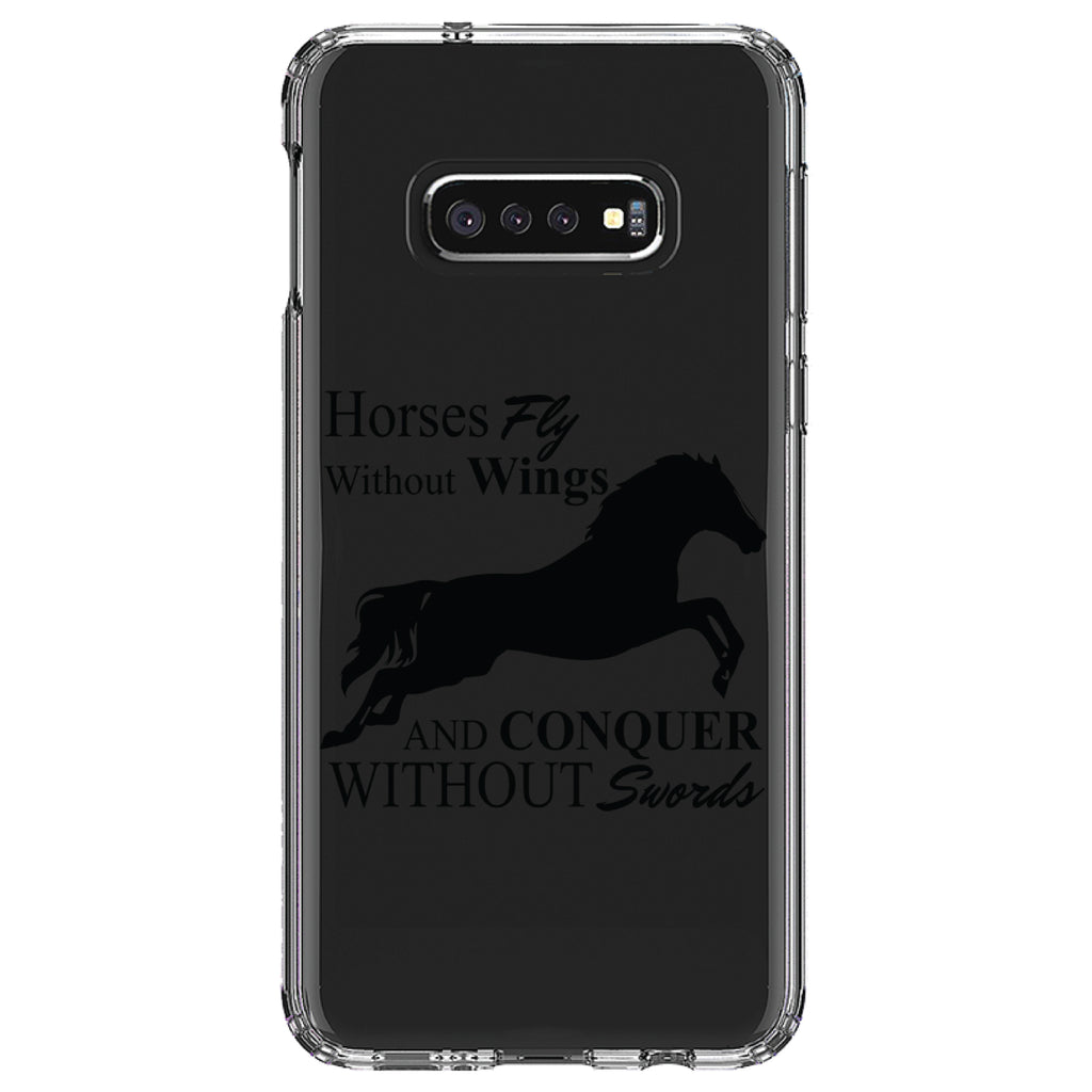 Horses Fly Without Wings Clear Shockproof iPhone Case, view 18