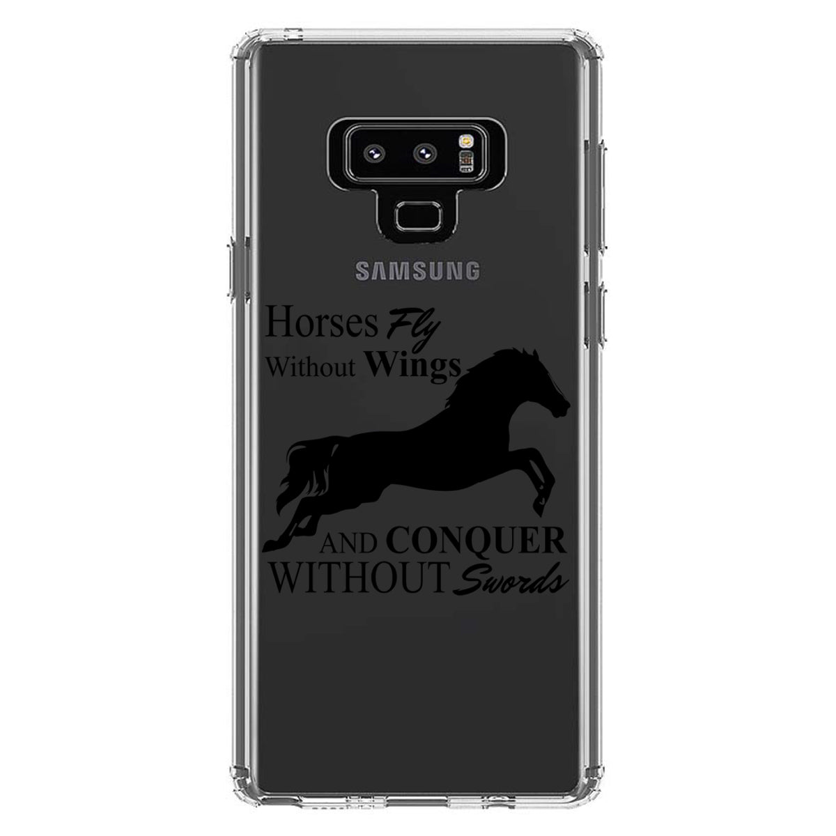 Horses Fly Without Wings Clear Shockproof iPhone Case, view 11