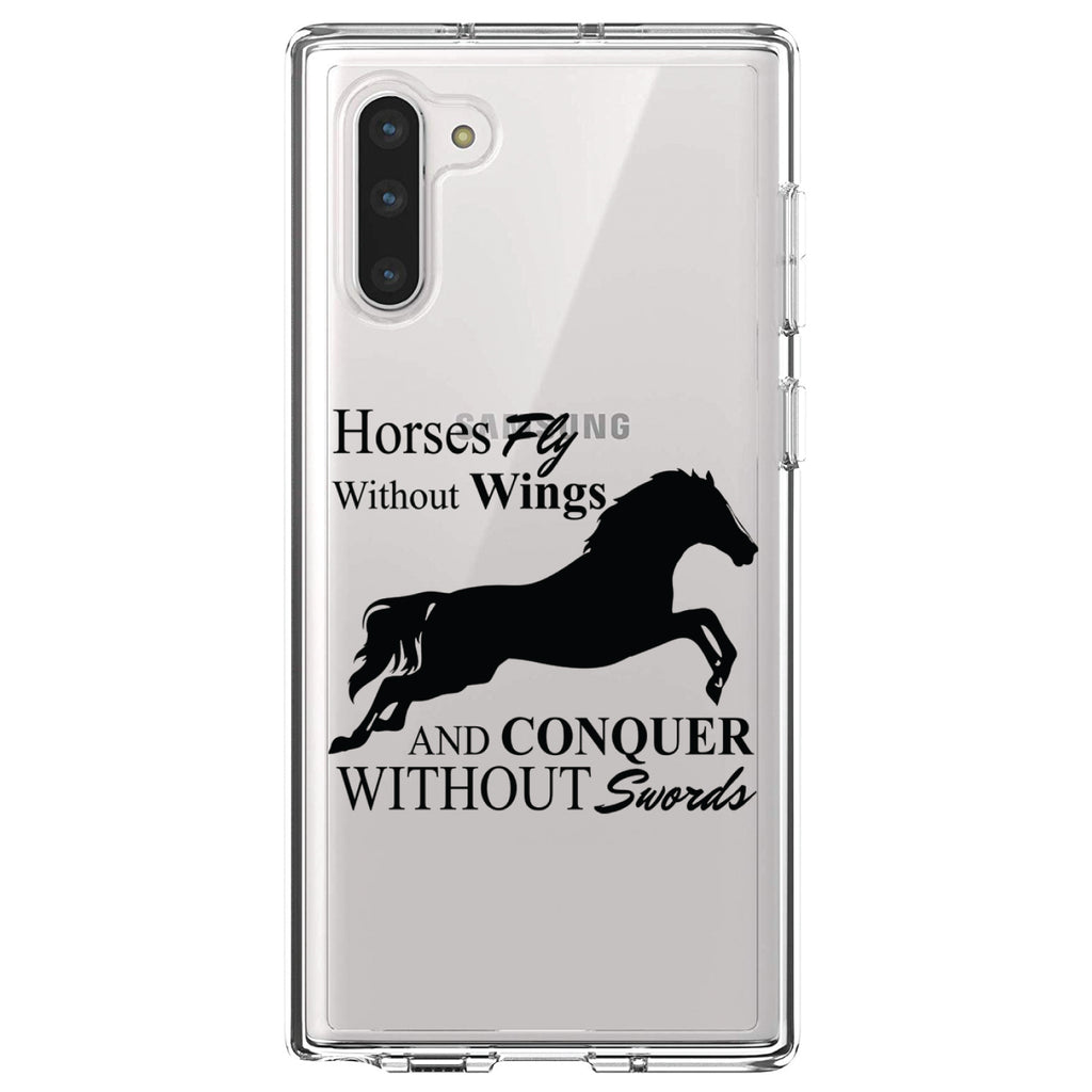 Horses Fly Without Wings Clear Shockproof iPhone Case, view 9