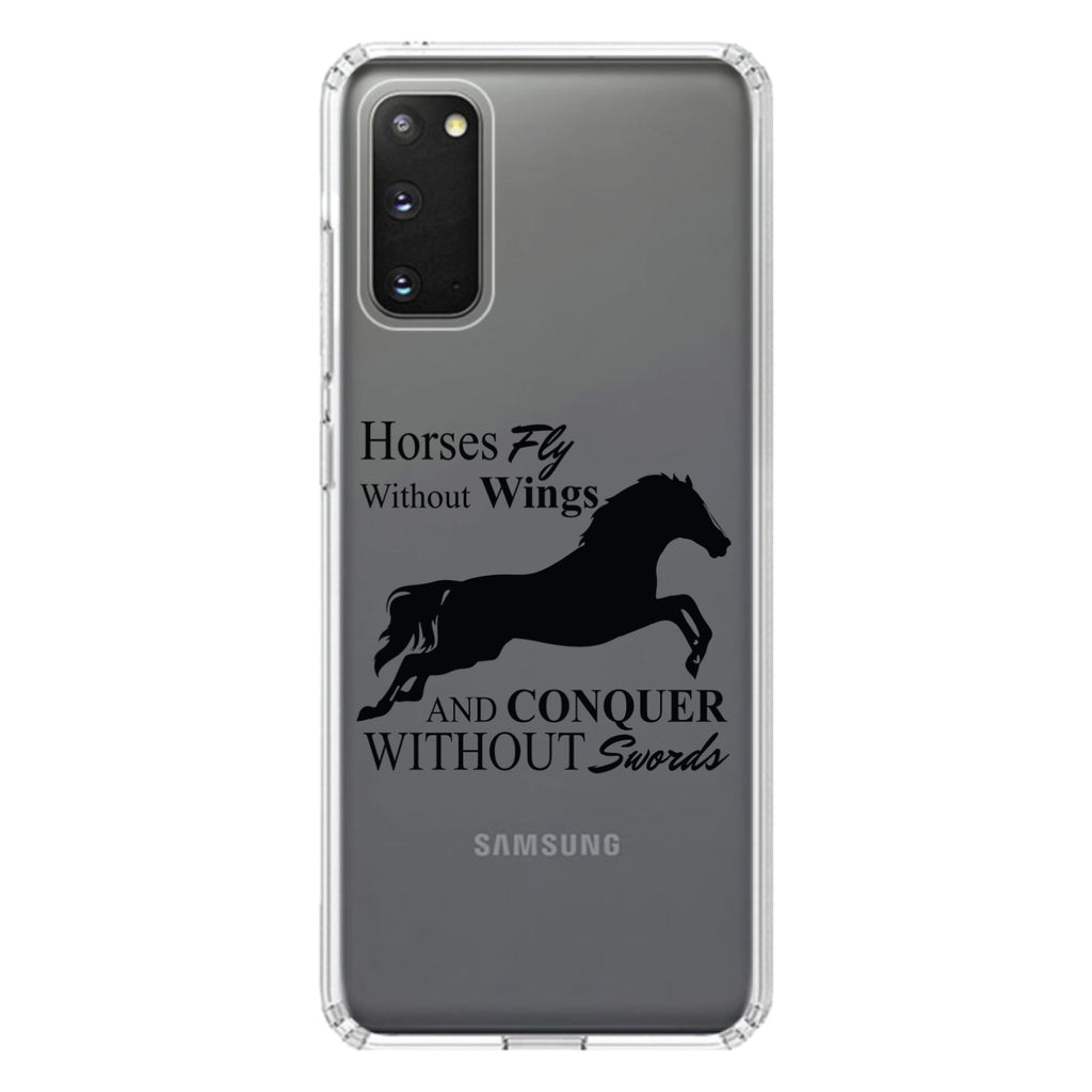 Horses Fly Without Wings Clear Shockproof iPhone Case, view 14