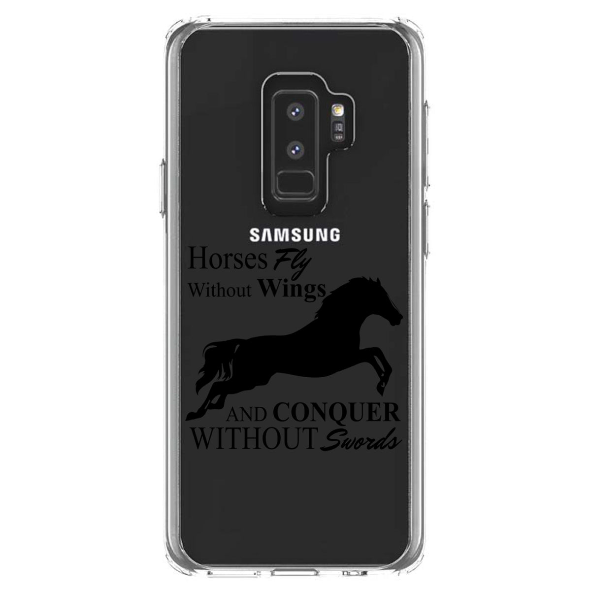Horses Fly Without Wings Clear Shockproof iPhone Case, view 20