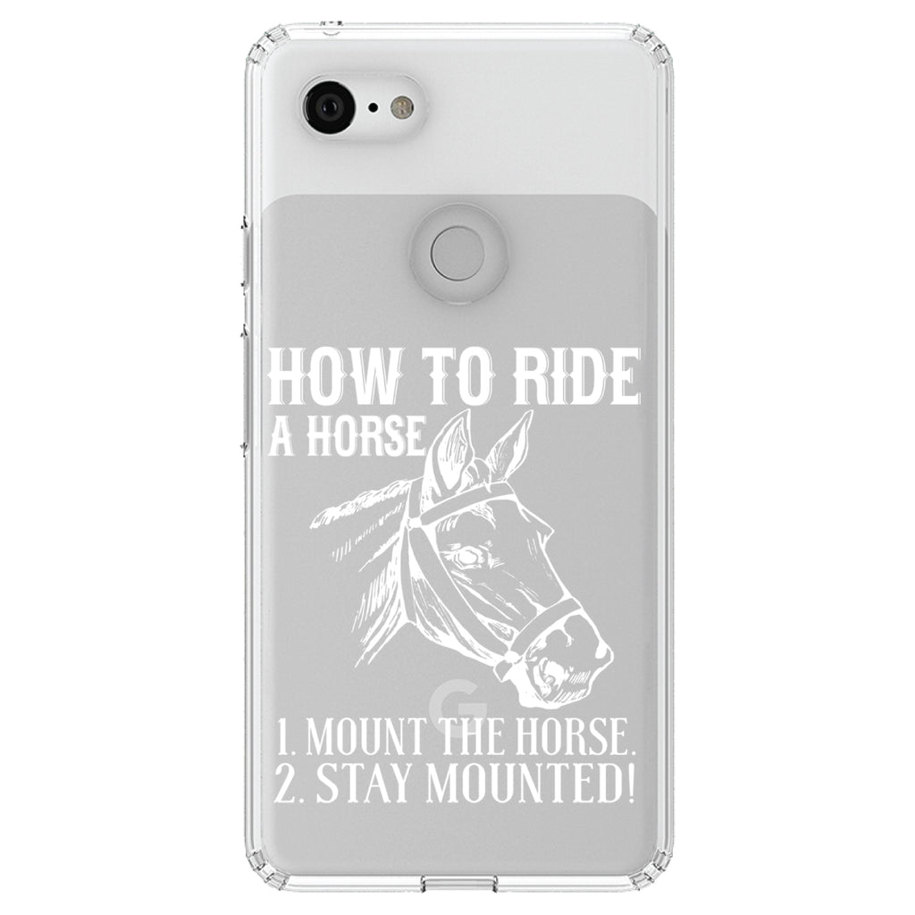 How To Ride a Horse, Stay Mounted Clear Shockproof iPhone Case, view 22