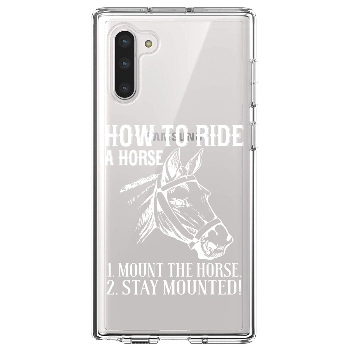How To Ride a Horse, Stay Mounted Clear Shockproof iPhone Case, view 9