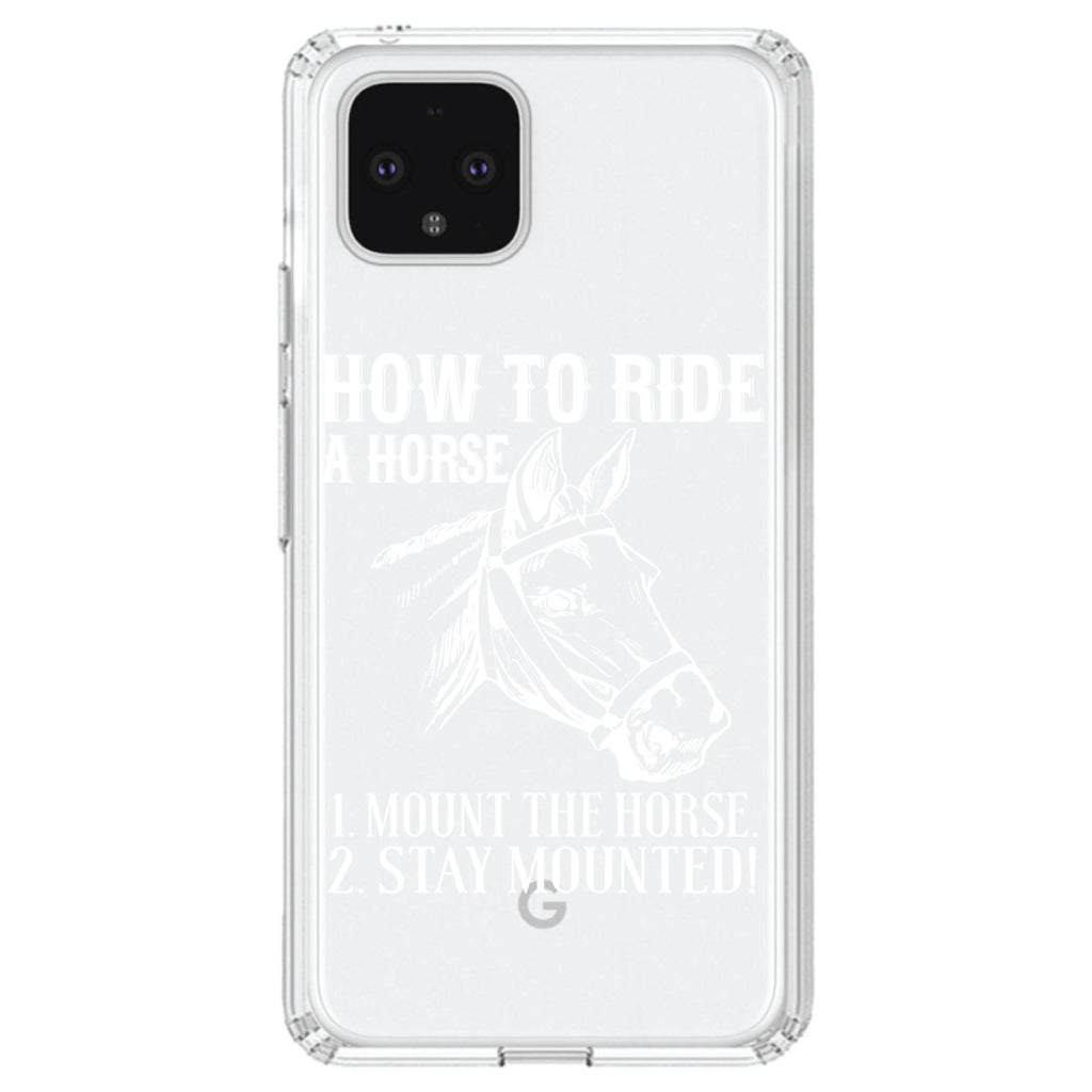 How To Ride a Horse, Stay Mounted Clear Shockproof iPhone Case, view 23