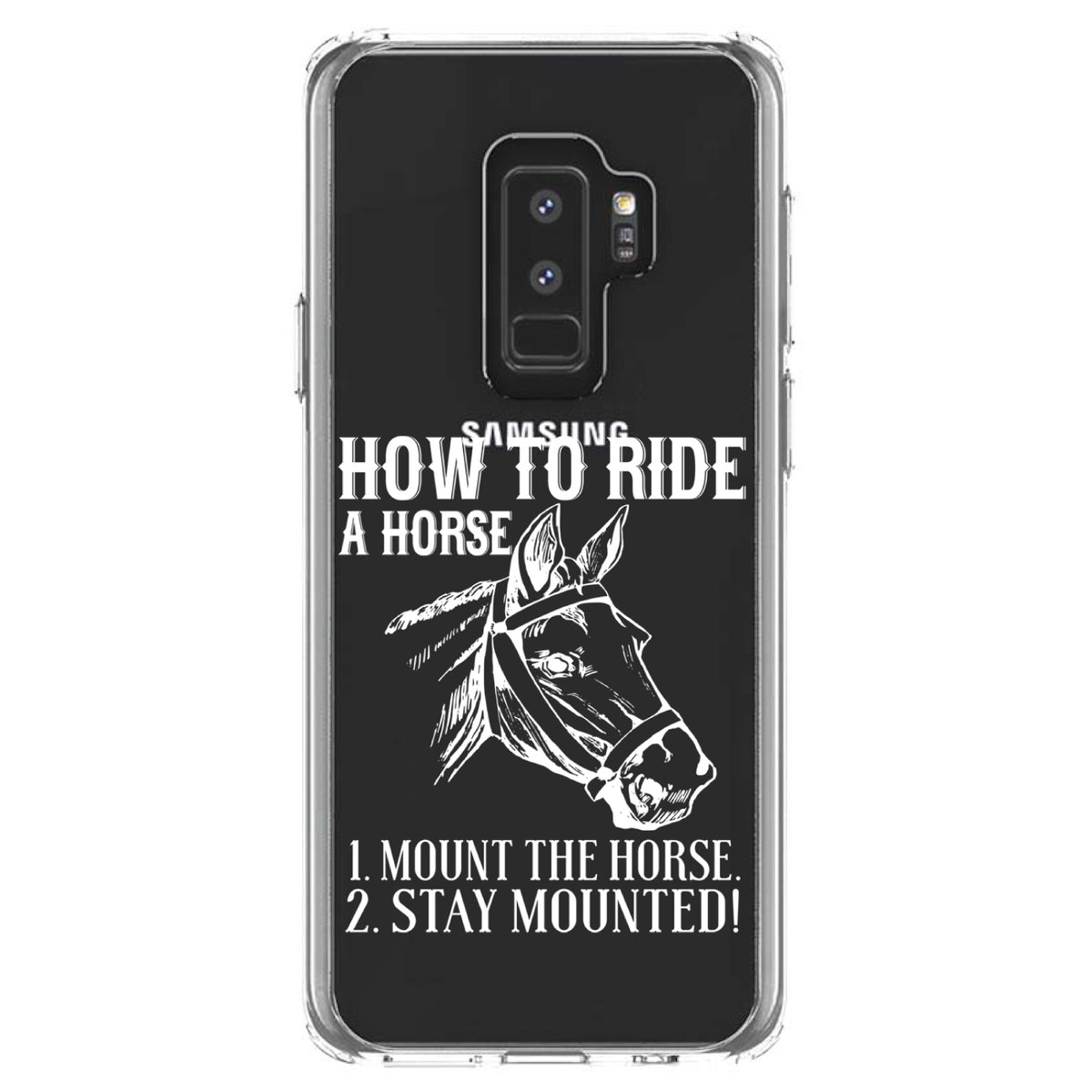 How To Ride a Horse, Stay Mounted Clear Shockproof iPhone Case, view 20