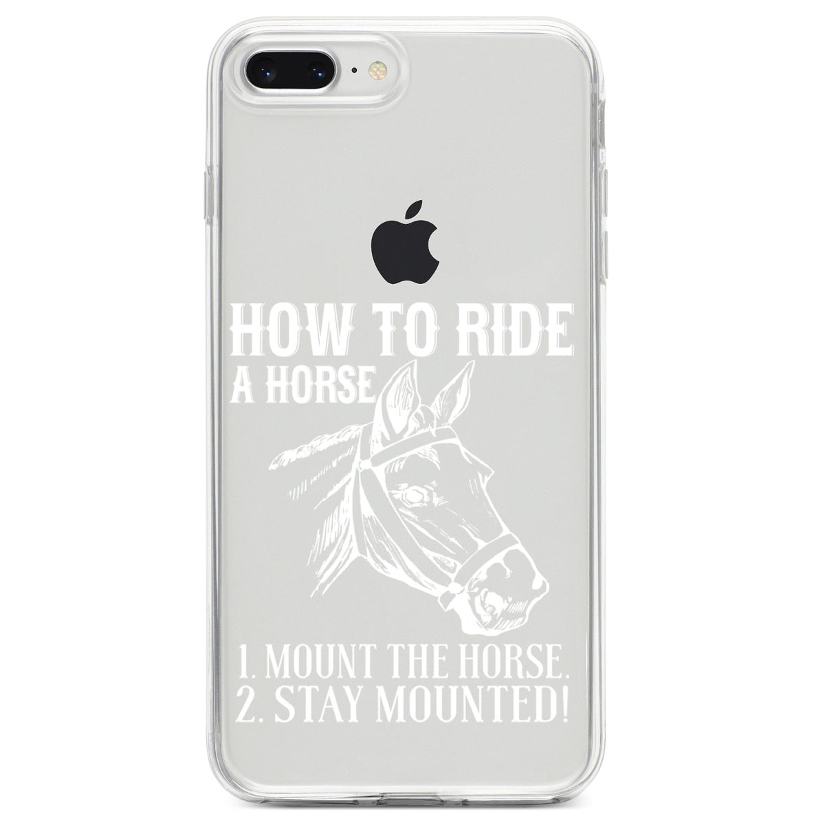 How To Ride a Horse, Stay Mounted Clear Shockproof iPhone Case, view 6