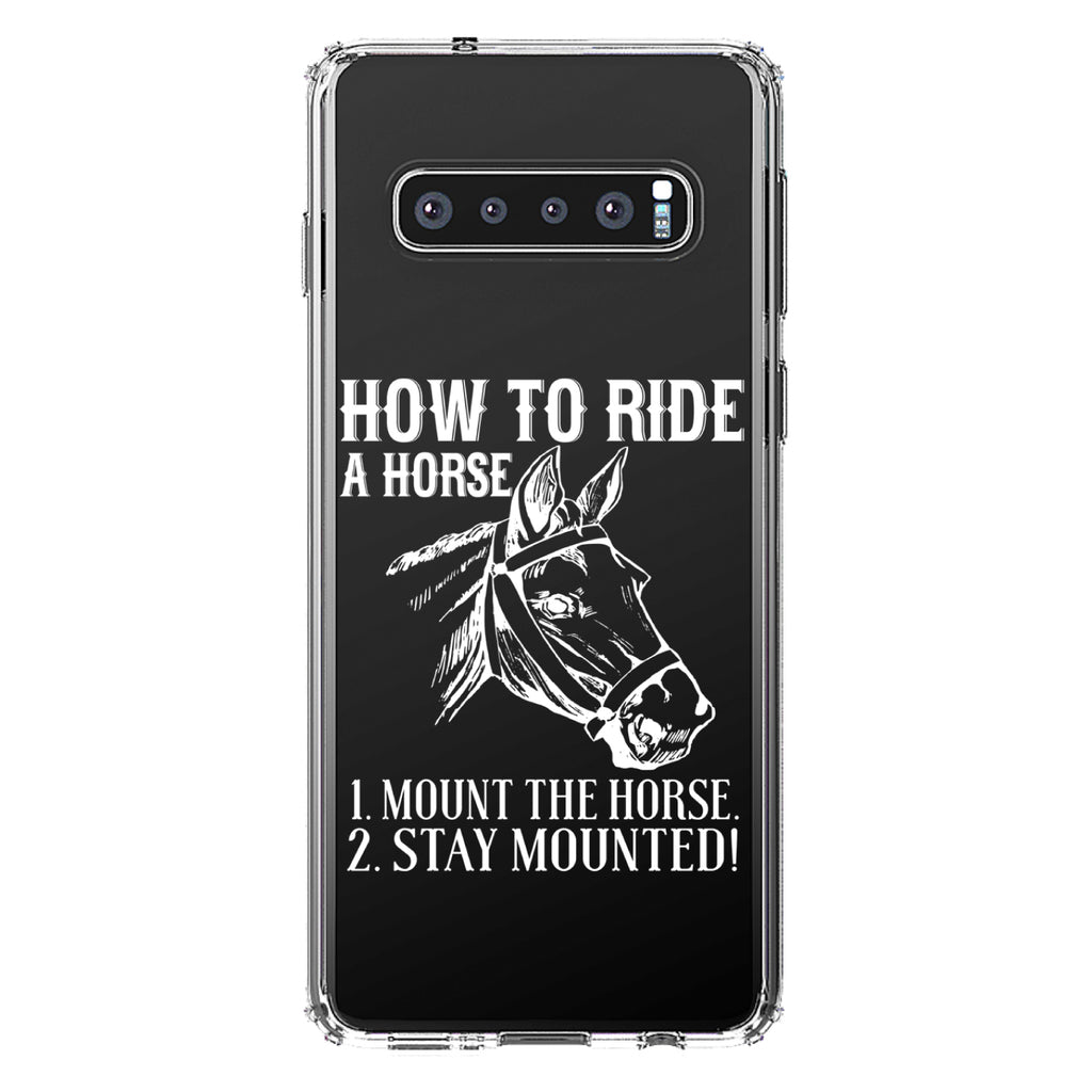 How To Ride a Horse, Stay Mounted Clear Shockproof iPhone Case, view 17