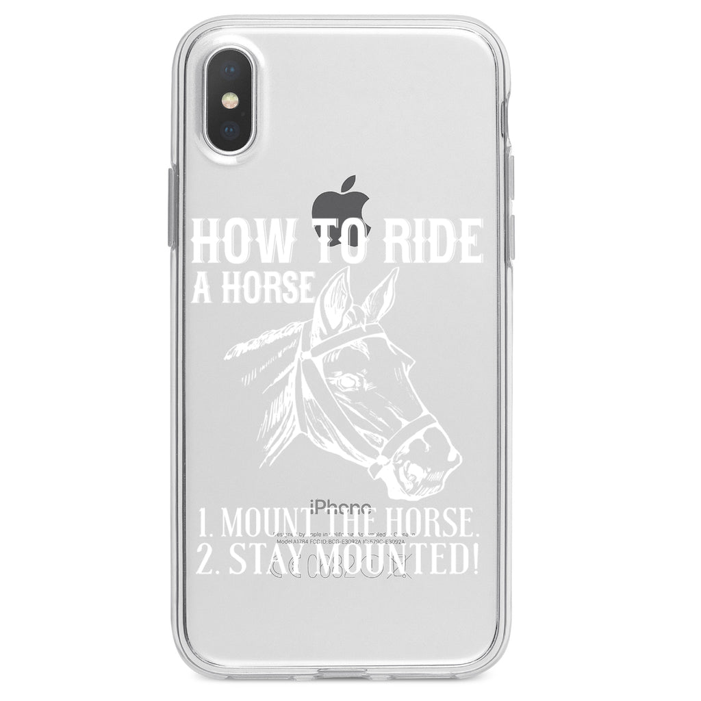How To Ride a Horse, Stay Mounted Clear Shockproof iPhone Case, view 4