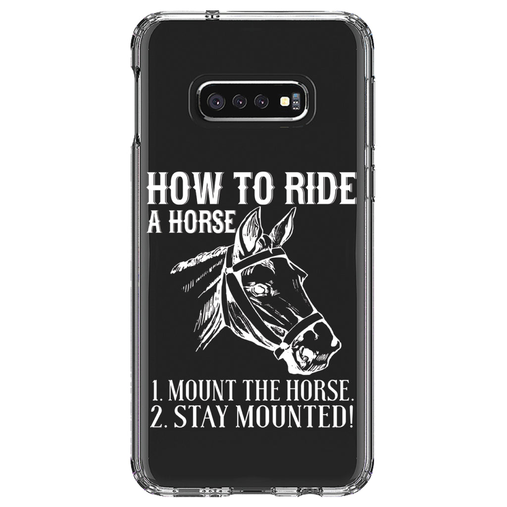 How To Ride a Horse, Stay Mounted Clear Shockproof iPhone Case, view 18