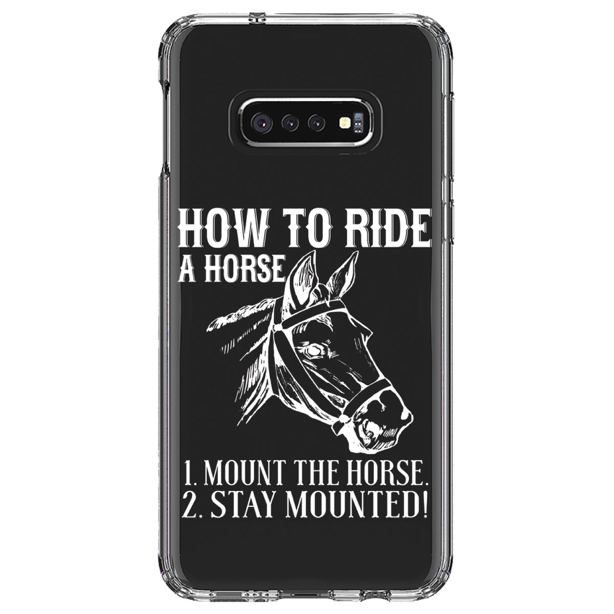 How To Ride a Horse, Stay Mounted Clear Shockproof iPhone Case, view 18