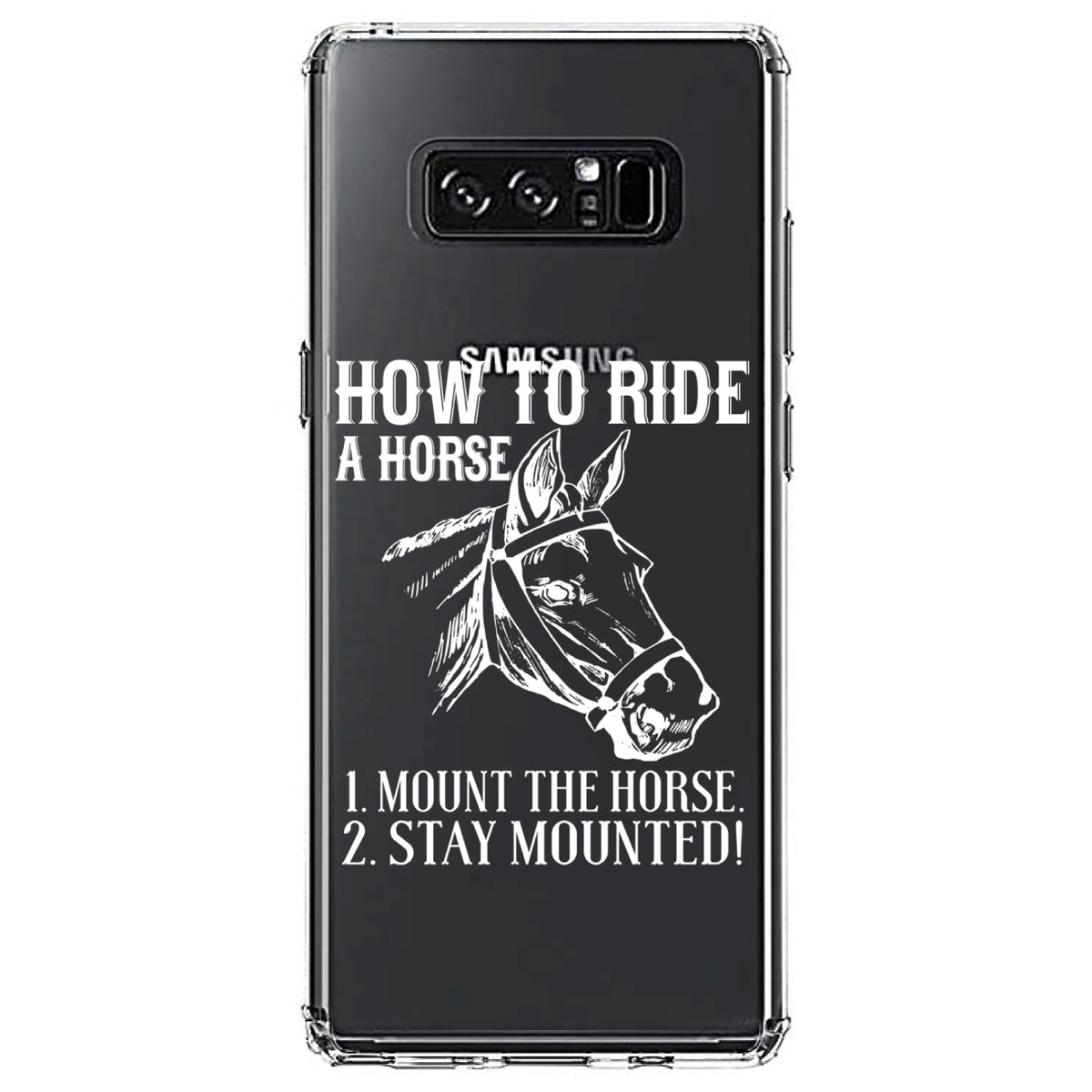 How To Ride a Horse, Stay Mounted Clear Shockproof iPhone Case, view 12
