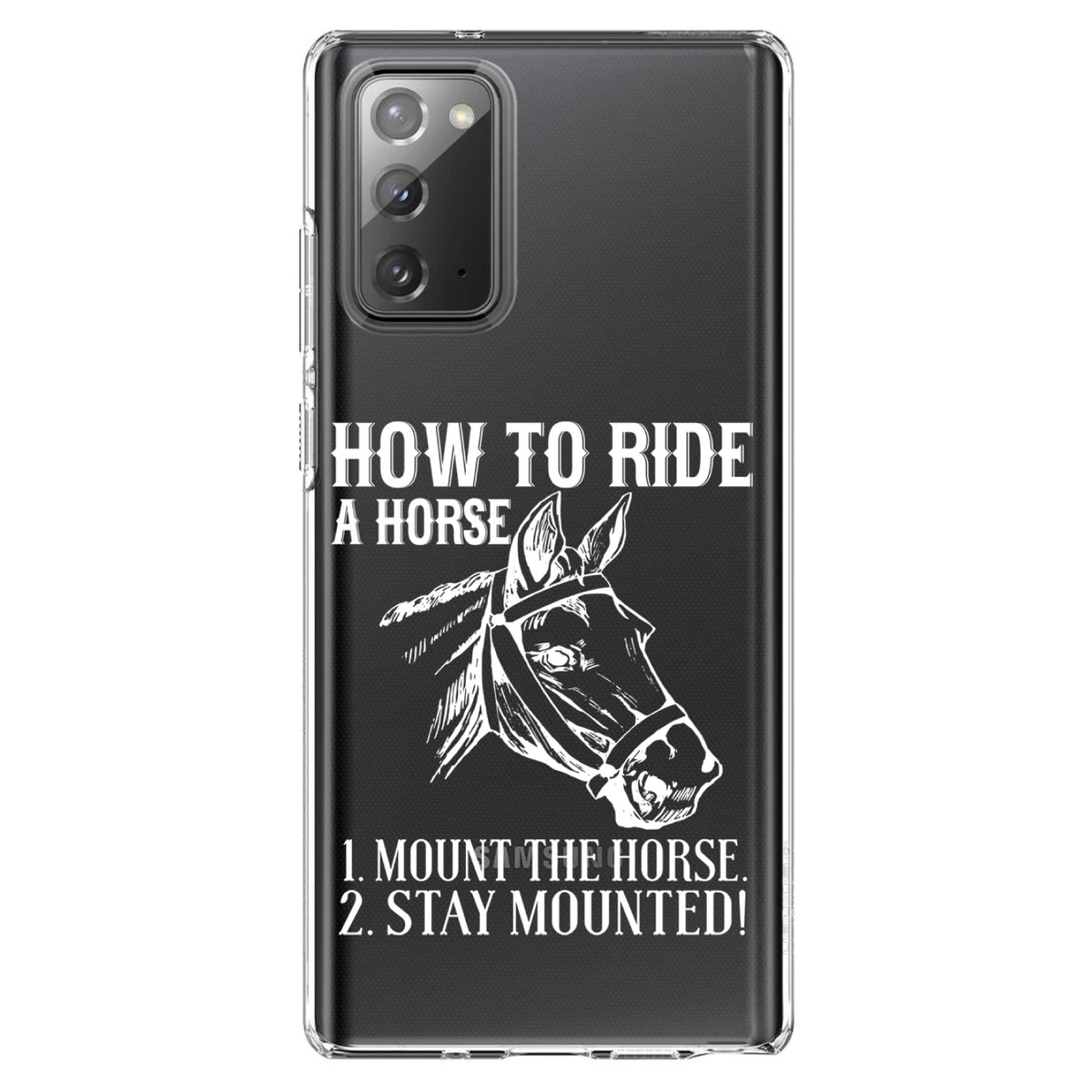 How To Ride a Horse, Stay Mounted Clear Shockproof iPhone Case, view 8