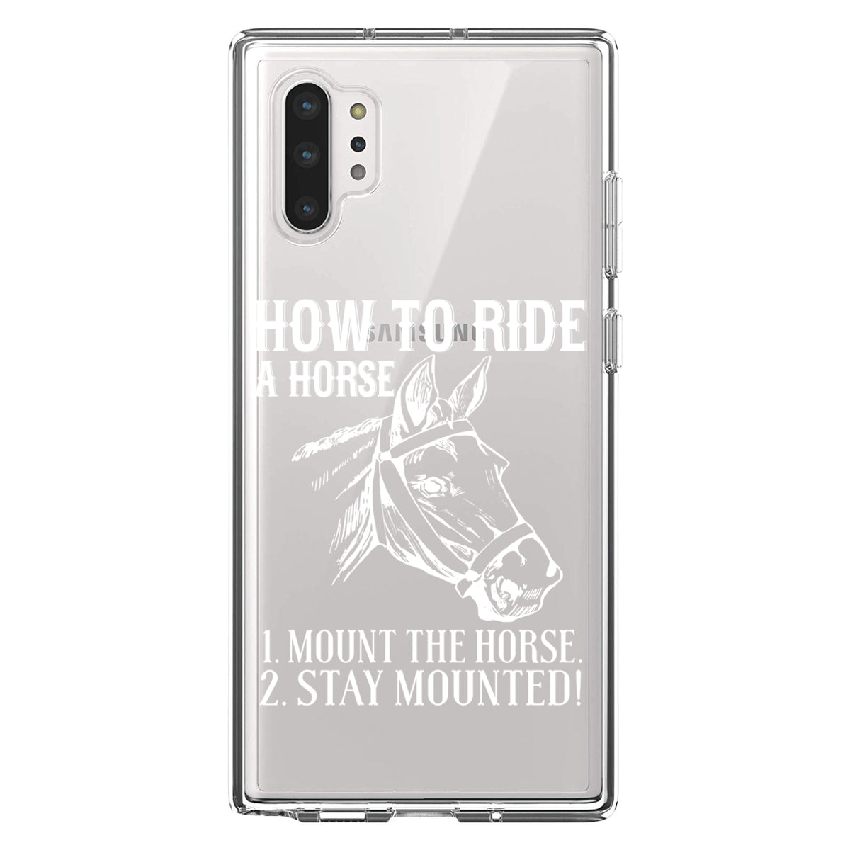 How To Ride a Horse, Stay Mounted Clear Shockproof iPhone Case, view 10
