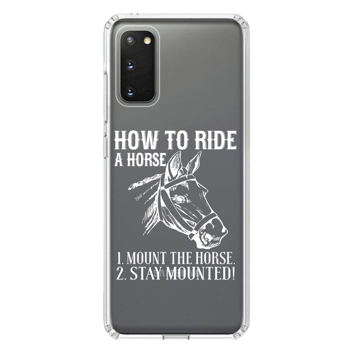 How To Ride a Horse, Stay Mounted Clear Shockproof iPhone Case, view 13