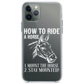 How To Ride a Horse, Stay Mounted Clear Shockproof iPhone Case