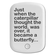 DistinctInk Magnetic Battery Pack, Wireless Portable Charger with USB-C Cable, Compatible with MagSafe iPhone 14 / 13 / 12 Series - Caterpillar Though World Was Over Butterfly