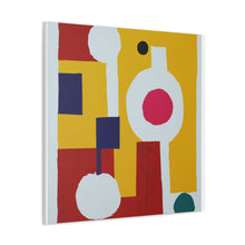 Violet Lourdes - Mid-Century Modern Canvas Wall Art Decor