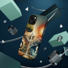 DistinctInk Tough Case for Apple iPhone, Compatible with MagSafe Charging - "For I Know the Plans: Jeremiah 29:11 Offers Hope and Prosperity"