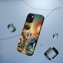 DistinctInk Tough Case for Apple iPhone, Compatible with MagSafe Charging - "For I Know the Plans: Jeremiah 29:11 Offers Hope and Prosperity"