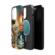 DistinctInk Tough Case for Apple iPhone, Compatible with MagSafe Charging - "For I Know the Plans: Jeremiah 29:11 Offers Hope and Prosperity"