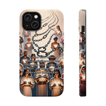 DistinctInk Tough Case for Apple iPhone, Compatible with MagSafe Charging - "Romans 13:8 - Fulfilling the Law through Love"