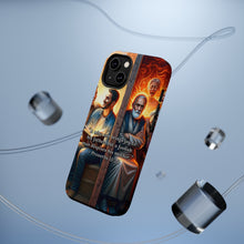 DistinctInk Tough Case for Apple iPhone, Compatible with MagSafe Charging - "The Joy of a Wise Son: Proverbs 15:20"