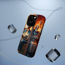 DistinctInk Tough Case for Apple iPhone, Compatible with MagSafe Charging - "The Joy of a Wise Son: Proverbs 15:20"