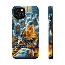 DistinctInk Tough Case for Apple iPhone, Compatible with MagSafe Charging - "Calling Upon the Church Elders for Divine Healing - James 5:14"
