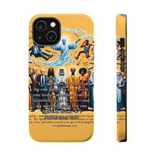 DistinctInk Tough Case for Apple iPhone, Compatible with MagSafe Charging - "Unity through Baptism: 1 Corinthians 12:13 Explained"