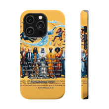 DistinctInk Tough Case for Apple iPhone, Compatible with MagSafe Charging - "Unity through Baptism: 1 Corinthians 12:13 Explained"