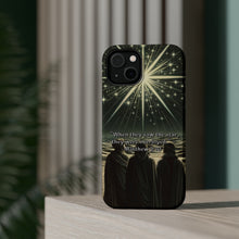 DistinctInk Tough Case for Apple iPhone, Compatible with MagSafe Charging - "Matthew 2:10 - Overjoyed at the sight of the star"