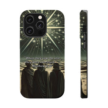 DistinctInk Tough Case for Apple iPhone, Compatible with MagSafe Charging - "Matthew 2:10 - Overjoyed at the sight of the star"