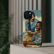 DistinctInk Tough Case for Apple iPhone, Compatible with MagSafe Charging - "Romans 12:10: Devotion and Honor in Love"