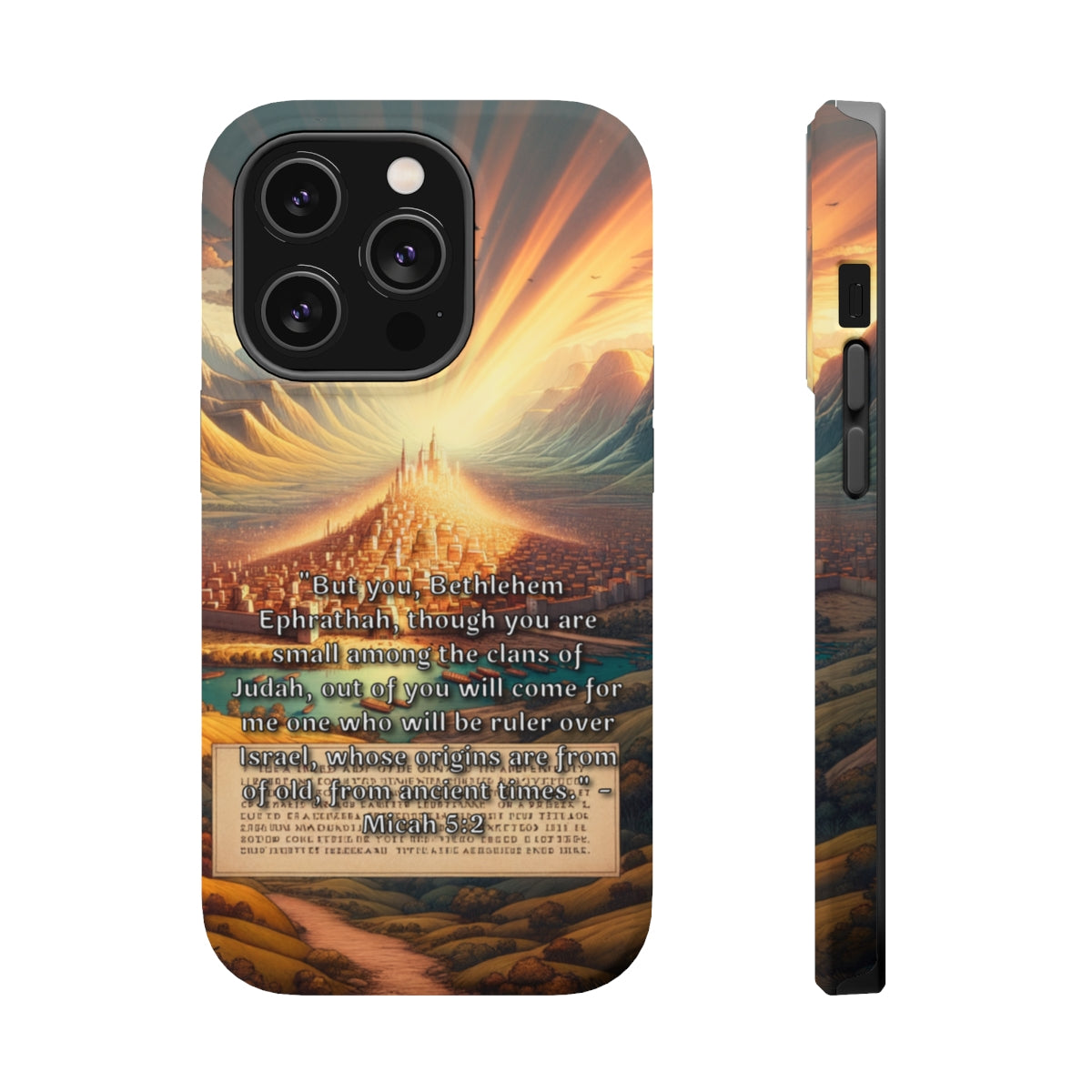 DistinctInk Tough Case for Apple iPhone, Compatible with MagSafe Charging - 