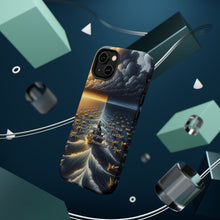 DistinctInk Tough Case for Apple iPhone, Compatible with MagSafe Charging - "The Unshakeable Power of God's Purpose - Proverbs 19:21"