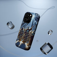 DistinctInk Tough Case for Apple iPhone, Compatible with MagSafe Charging - "The Shepherds' Glorious Praise: Luke 2:20"