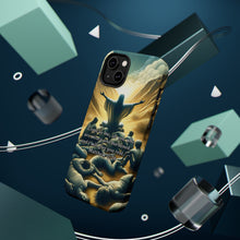 DistinctInk Tough Case for Apple iPhone, Compatible with MagSafe Charging - "Matthew 11:28 - Find Rest in Me"