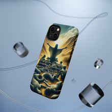 DistinctInk Tough Case for Apple iPhone, Compatible with MagSafe Charging - "Matthew 11:28 - Find Rest in Me"