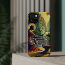 DistinctInk Tough Case for Apple iPhone, Compatible with MagSafe Charging - Ephesians 5:2 - Walking in Love as Christ Sacrificed