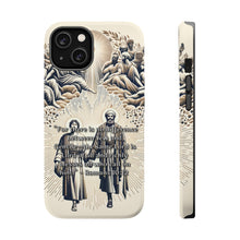 DistinctInk Tough Case for Apple iPhone, Compatible with MagSafe Charging - "The Inclusive Blessings: Romans 10:12 Unites All Believers"