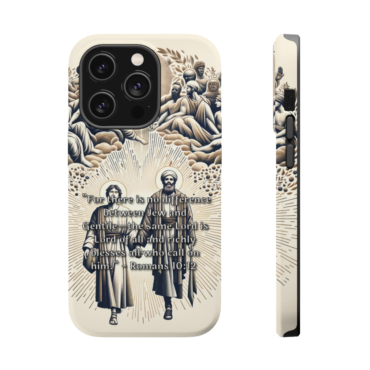 DistinctInk Tough Case for Apple iPhone, Compatible with MagSafe Charging - 