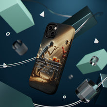 DistinctInk Tough Case for Apple iPhone, Compatible with MagSafe Charging - "He Will Eat Curds and Honey: Isaiah 7:15 Explained"