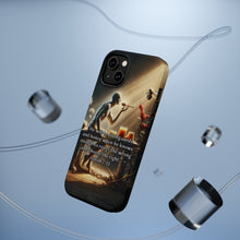 DistinctInk Tough Case for Apple iPhone, Compatible with MagSafe Charging - "He Will Eat Curds and Honey: Isaiah 7:15 Explained"