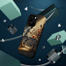 DistinctInk Tough Case for Apple iPhone, Compatible with MagSafe Charging - "He Will Eat Curds and Honey: Isaiah 7:15 Explained"