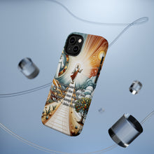 DistinctInk Tough Case for Apple iPhone, Compatible with MagSafe Charging - John 14:6 - Jesus: The Way, Truth, and Life